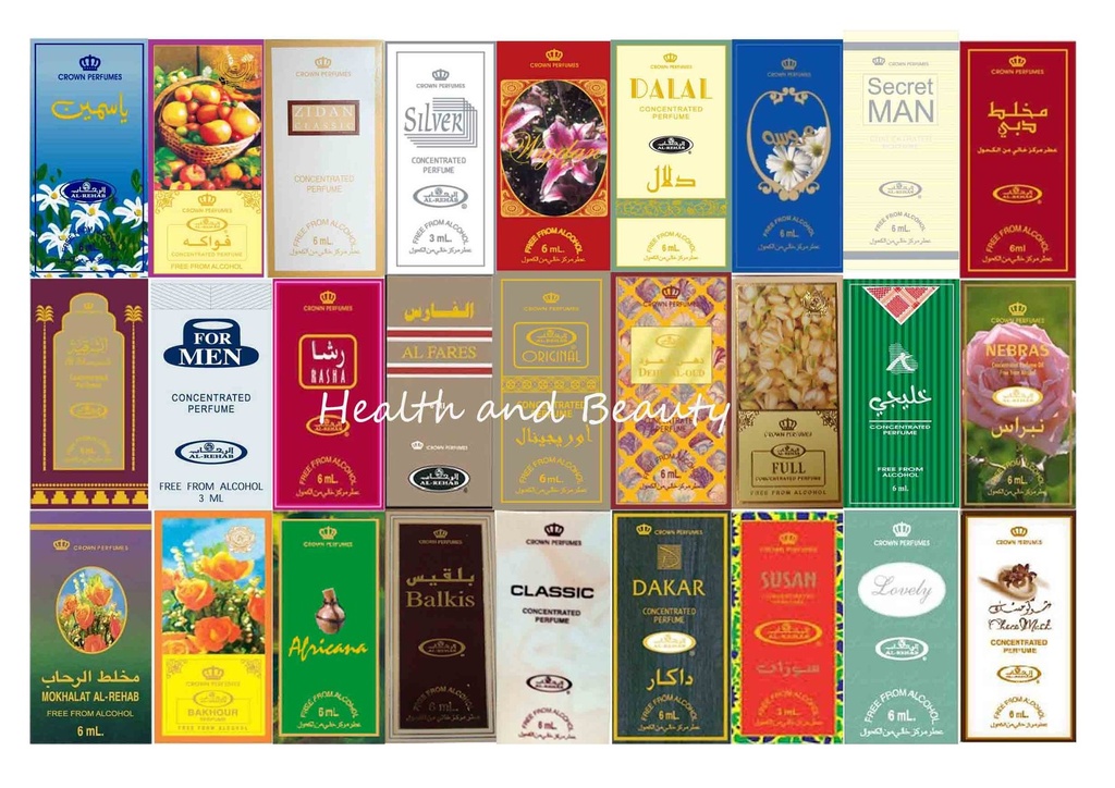 Al Rehab any 6 peices (6 x 6ml) mix 